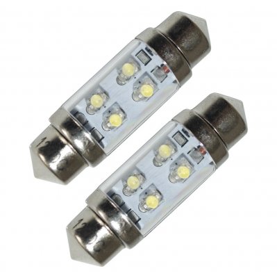 LED lampa C5W spollampa 36mm (xenonvit)