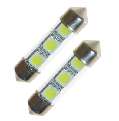 LED lampa C5W spollampa 39mm 3 SMD (xenonvit)