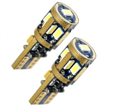 LED lampor W5W 9 Samsung-dioder (xenonvit)