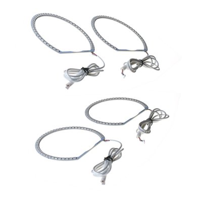 Angel eyes ringar RGB + white - BMW E46 (131mm x 4)