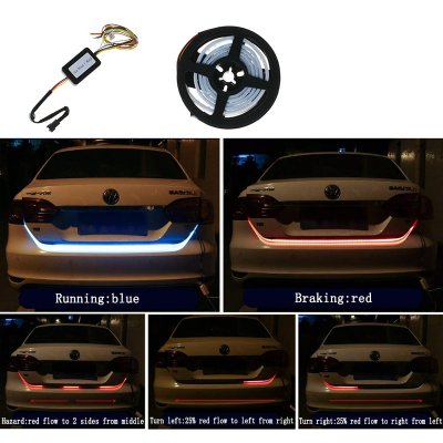 LED Trunk Tailgate Ice blue + bromsljus (120cm)