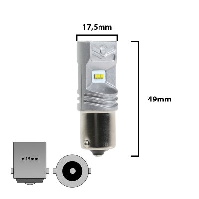 Mr Tuning LED Backljus BA15s / P21w Canbus 30W (2st)