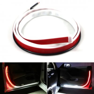 Ledlist dörr (vit/röd)