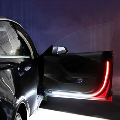 Ledlist dörr (vit/röd)