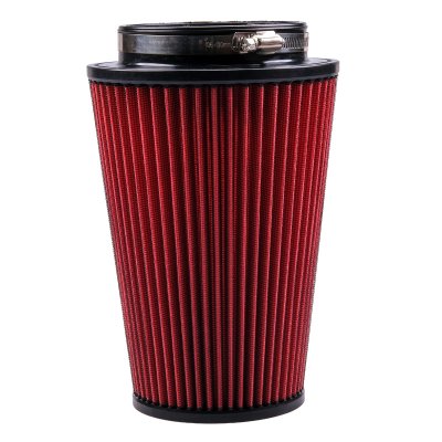 Sportluftfilter FullFlow Long 4,5" (114mm) Röd/Svart