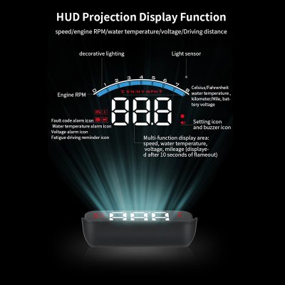 Wind Head up display OBD2