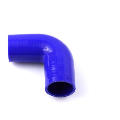 Silikonslang 90° 68mm (2,75tum) - Blå