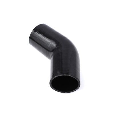 Silikonslang 45° 76mm (3tum) - Svart