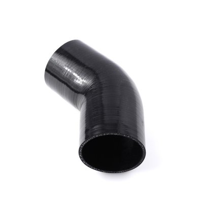 Silikonslang 45° 102mm (4tum) - Svart