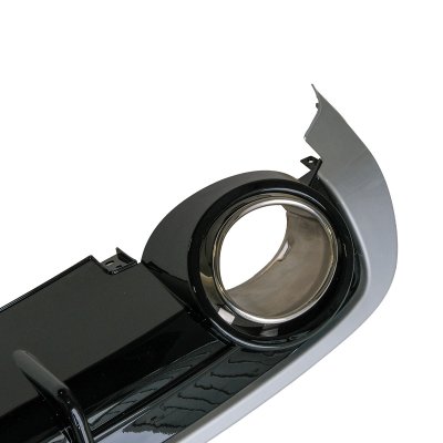 Bakre Diffusor med Avgasändrör & Silverlist VW Golf 6 GTI (2008–2013)