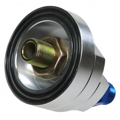 Oljefilterflytt / hållare Silver AN8