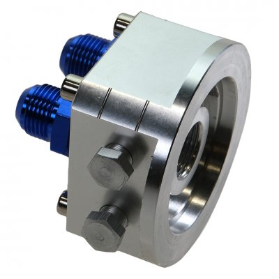 Oljefilterflytt / hållare Silver AN8