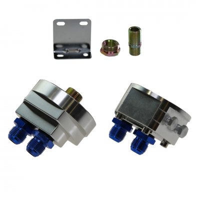 Oljefilterflytt / hållare Silver AN8