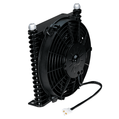 Oljekylare 17r ink elfläkt 9" (Kylfläkt)