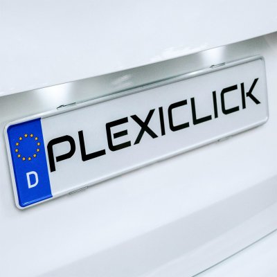 Plexiclick Skylthållare Transparent (4-pack)