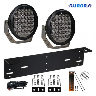 Aurora Original Extraljuspaket 360W (2x Aurora LED 9" extraljus + Hållare + Reläsats)