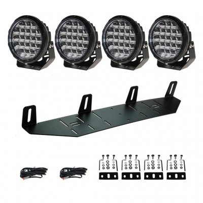 Extraljuspaket 420W (4x LED 7" (18cm) extraljus + Hållare + Reläsats)