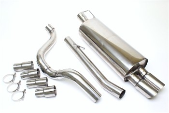 Sportavgassystem 2x76mm raka slutrör - Audi A3
(8L) (1996-2003)