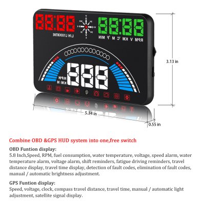Wind Head up S7 OBD2