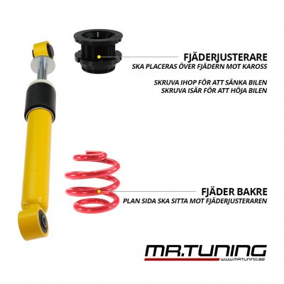 Coilovers bak SR VW Transporter T6 (2015-2024)