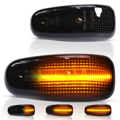 Skärmblinkers Dynamisk Röktonad Mercedes-Benz E-klass W124 (1984-1995)