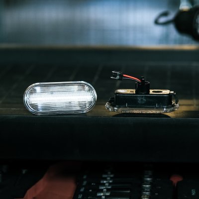 Skärmblinkers Dynamisk Röktonad VW Transporter T5 (2003-2008)