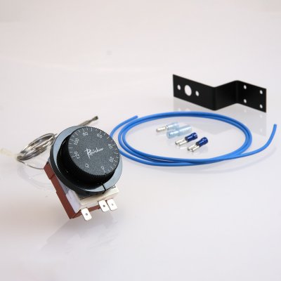 Fläktstyrning elfläkt 12v Justerbart tillslag (nålgivare) (montera i kylarslang eller cellpaket)