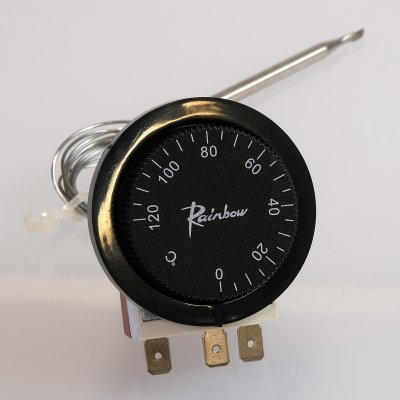 Fläktstyrning elfläkt 12v Justerbart tillslag (nålgivare) (montera i kylarslang eller cellpaket)