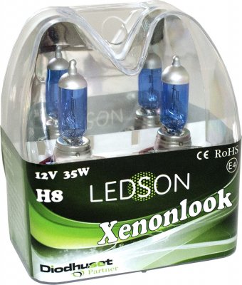 Strålkastarlampor xenon-look H8