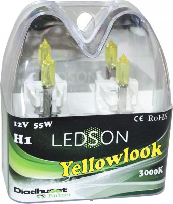 Strålkastarlampor yellow-look H1