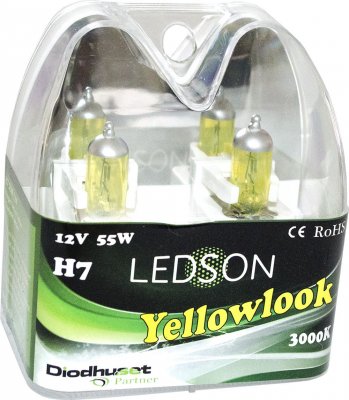 Strålkastarlampor yellow-look H7