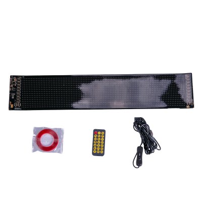 LED Matrisdisplay Bil 12V – Rullande text med fjärr