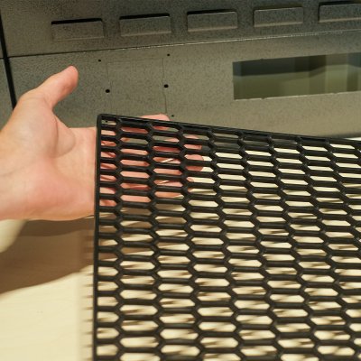 Grill Stylingnät Hexagon Svart (120x40cm)