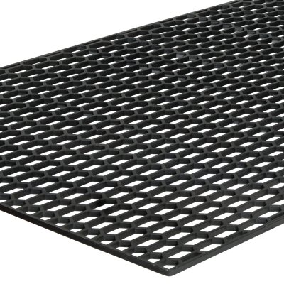 Grill Stylingnät Hexagon Svart (120x40cm)