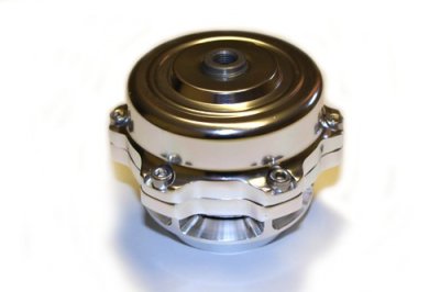 Tial 50mm öppen dumpventil style - silver (svartstål svetsanslutning)