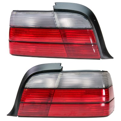 Baklampor röd/vita BMW 3-serie E36 coupe / cab (1991-1998)