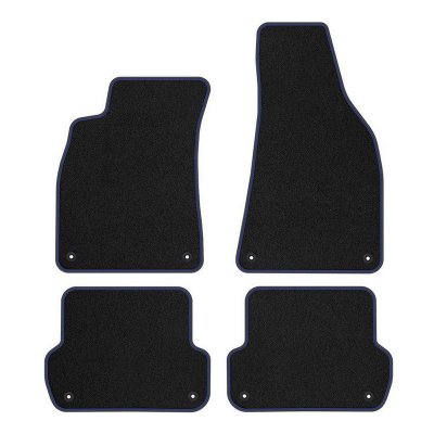 Tygmatta Mr Tuning Premium (blå stygn) - Audi A4 Sedan / Avant (B6/B7) (2001-2007)