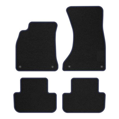 Tygmatta Mr Tuning Premium (blå stygn) - Audi A4 Sedan / Avant (B8) (2007-2015)