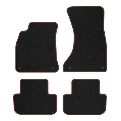 Tygmatta Mr Tuning Premium (röda stygn) - Audi A4 Sedan / Avant (B8) (2007-2015)