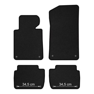 Tygmatta Mr Tuning Premium (röda stygn) - BMW 3-serie E46 (1998-2005)