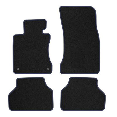 Tygmatta Mr Tuning Premium (blå stygn) - BMW 5-serie E60 / E61 (2004-2010)