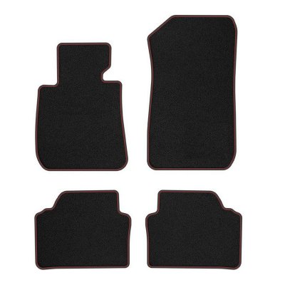 Tygmatta Mr Tuning Premium (röda stygn) - BMW 3-serie E90 / E91 (2005-2012)