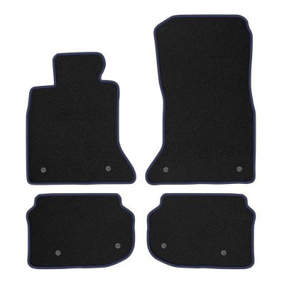 Tygmatta Mr Tuning Premium (blå stygn) - BMW 5-serie F10 / F11 (2010-2013)