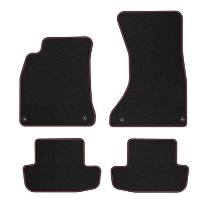 Tygmatta Mr Tuning Premium (röda stygn) - Audi A5 Coupe (B8) (2007-2016)
