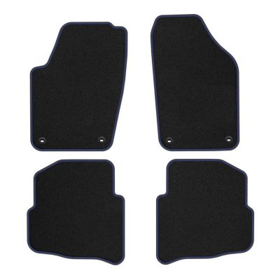 Tygmatta Mr Tuning Premium (blå stygn) - VW Polo 9N (2002-2009)