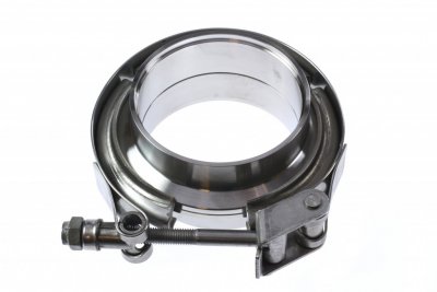 3.25" v-band set Rostfritt Quick Release