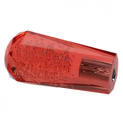 Växelknopp Diamond Bubbles 10cm Röd