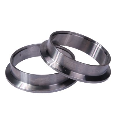 3" v-band set Svartstål Quick Release