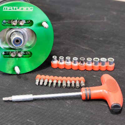 T-handtag med bits- och hylsnyckelsats – 21 delar