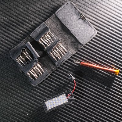 Mini precisionsmejselset – 25 delar med bärväska